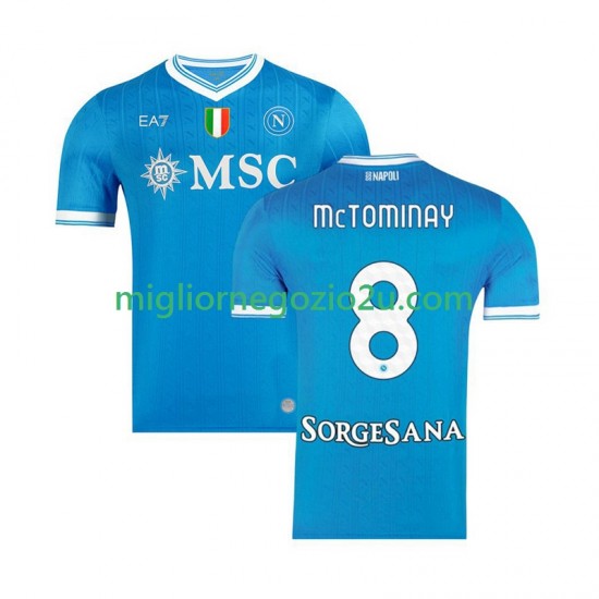 Maglia Napoli Scott McTominay 8 Uomo Casa Divisa 2025-2026 Manica Corta