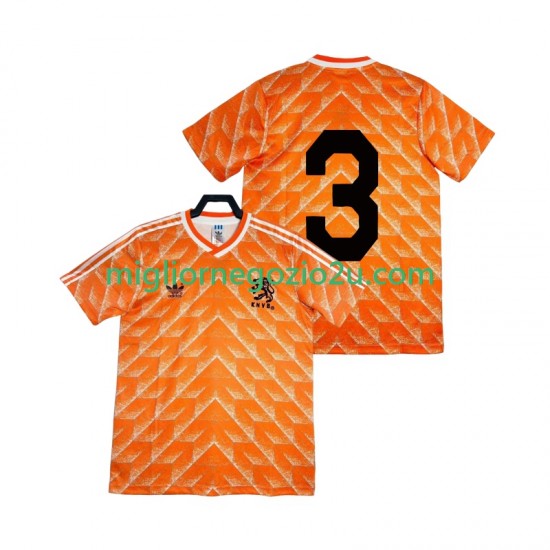 Maglia Paesi Bassi 3 1988 Retro Uomo Casa Divisa Manica Corta