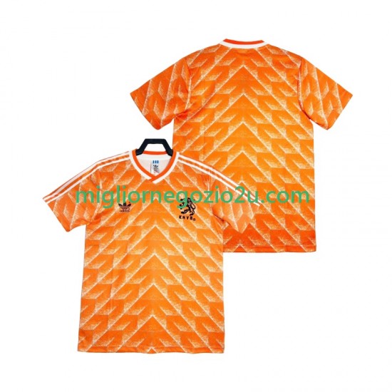 Maglia Paesi Bassi 1988 Retro Uomo Casa Divisa Manica Corta