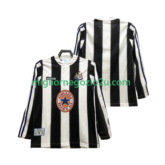 Maglia Newcastle United 1995 1997 Retro Uomo Casa Divisa Manica Lunga