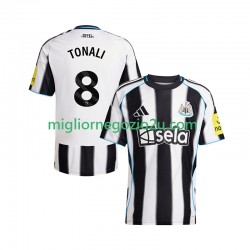 Maglia Newcastle United Sandro Tonali 8 Uomo Casa Divisa 2025-2026 Manica Corta
