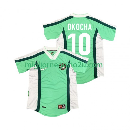 Maglia Nigeria OKOCHA 10 Retro Uomo Casa Divisa 1998 Manica Corta