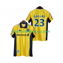 Maglia Olympique de Marseille Gallas 23 Retro Uomo Terza Divisa 1998 1999 Manica Corta