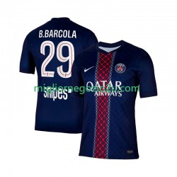 Maglia Paris Saint-Germain Bradley Barcola 29 Uomo Casa Divisa 2025-2026 Manica Corta