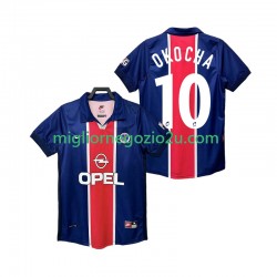 Maglia Paris Saint-Germain OKOCHA 10 Retro Uomo Casa Divisa 1998 1999 Manica Corta