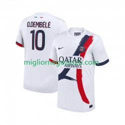 Maglia Paris Saint-Germain Ousmane Dembele 10 Uomo Trasferta Divisa 2025-2026 Manica Corta