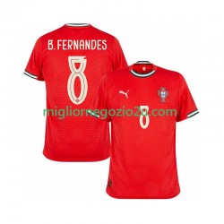 Maglia Portogallo Bruno Fernandes 8 Uomo Casa Divisa 2025-2026 Manica Corta