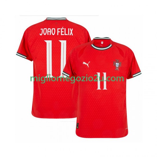 Maglia Portogallo Joao Felix 11 Uomo Casa Divisa 2025-2026 Manica Corta