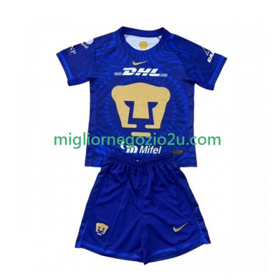 Maglia Pumas UNAM Bambino Trasferta Divisa 2025-2026 Manica Corta
