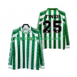 Maglia Real Betis FINIDI 25 1996 1997 Retro Uomo Casa Divisa Manica Lunga