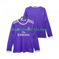 Maglia Real Madrid 2016 2017 Retro Uomo Trasferta Divisa Manica Lunga