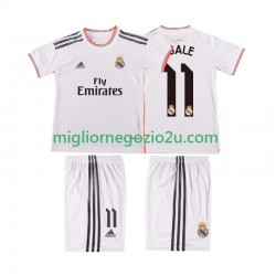 Maglia Real Madrid BALE 11 2013 2014 Retro Bambino Casa Divisa Manica Corta