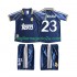 Maglia Real Madrid BECERHAM 23 Retro Bambino Terza Divisa 1998 1999 Manica Corta
