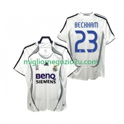 Maglia Real Madrid BECKHAM 23 2007 Retro Uomo Casa Divisa 2006 Manica Corta