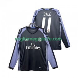 Maglia Real Madrid Bale 11 2016 2017 Retro Uomo Terza Divisa Manica Lunga