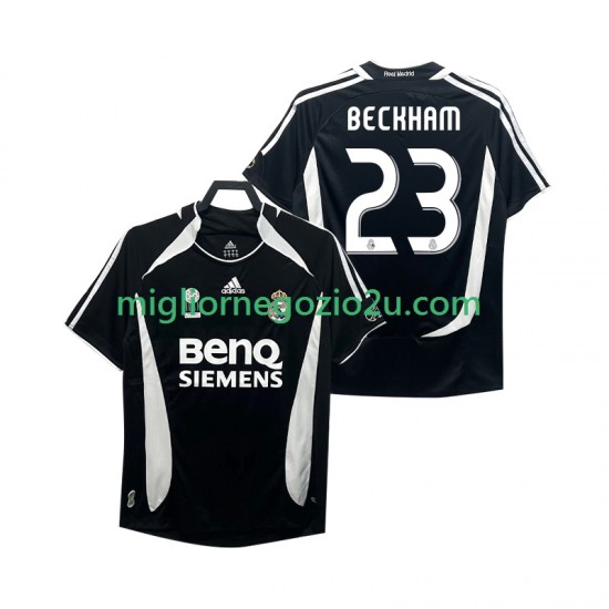 Maglia Real Madrid Beckham 23 2007 Retro Uomo Terza Divisa 2006 Manica Corta