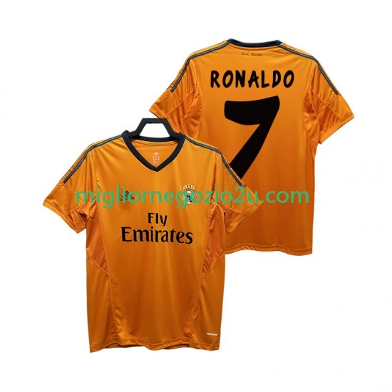Maglia Real Madrid CRISTIANO RONALDO 7 2013 2014 Retro Uomo Terza Divisa Manica Corta