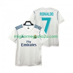 Maglia Real Madrid Cristiano Ronaldo 7 2017 Retro Uomo Casa Divisa Manica Corta
