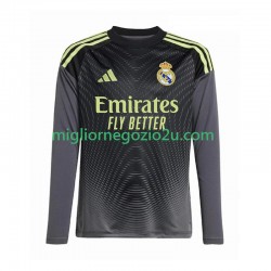 Maglia Real Madrid Portiere Uomo Terza Divisa 2025-2026 Manica Lunga
