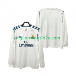 Maglia Real Madrid 2017 2018 Retro Uomo Casa Divisa Manica Lunga