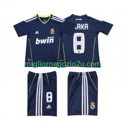 Maglia Real Madrid KAKA 8 Retro Bambino Trasferta Divisa 2011 2010 Manica Corta