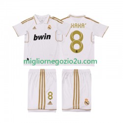 Maglia Real Madrid KAKA 8 2012 Retro Bambino Casa Divisa 2011 Manica Corta