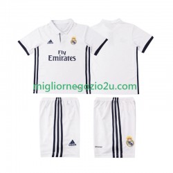 Maglia Real Madrid 2016 2017 Retro Bambino Casa Divisa Manica Corta