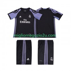Maglia Real Madrid 2016 2017 Retro Bambino Terza Divisa Manica Corta