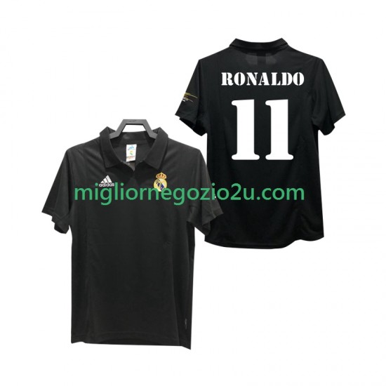 Maglia Real Madrid RONALDO 11 2003 Retro Uomo Trasferta Divisa 2002 Manica Corta