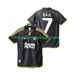 Maglia Real Madrid Raul 7 2001 Retro Uomo Trasferta Divisa 1999 Manica Corta