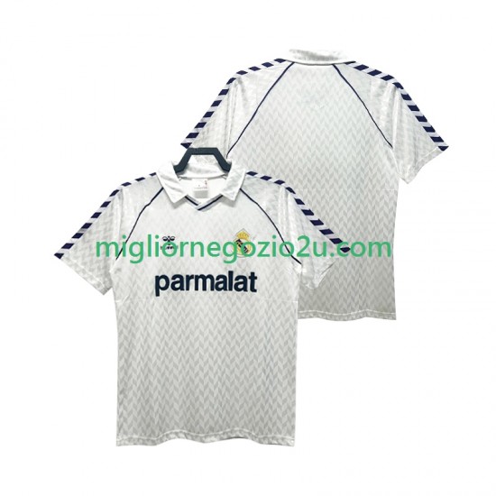 Maglia Real Madrid 1986 1987 Retro Uomo Casa Divisa Manica Corta