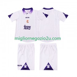Maglia Real Madrid 1997 Retro Bambino Casa Divisa 1998 Manica Corta