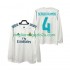 Maglia Real Madrid SERGIO RAMOS 4 2017 2018 Retro Uomo Casa Divisa Manica Lunga