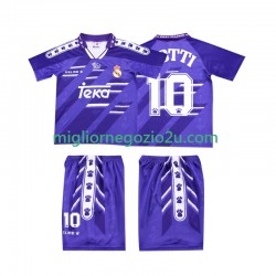 Maglia Real Madrid TOTTI 10 1996 Retro Bambino Trasferta Divisa 1994 Manica Corta