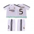Maglia Real Madrid ZIDANE 5 5 Retro Bambino Casa Divisa 2004 2002 Manica Corta
