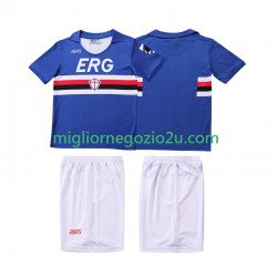 Maglia Sampdoria 1990 1991 Retro Bambino Casa Divisa Manica Corta