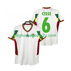 Maglia Senegal CISSE 6 Retro Uomo Casa Divisa 2002 Manica Corta