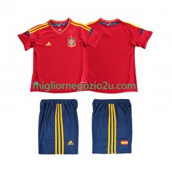Maglia Spagna 2012 Retro Bambino Casa Divisa Manica Corta