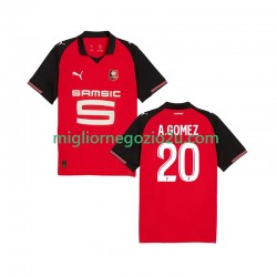 Maglia Stade Rennais Andres Gomez 20 Uomo Casa Divisa 2025-2026 Manica Corta