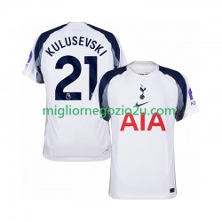 Maglia Tottenham Hotspur Kulusevski 21 Uomo Casa Divisa 2025-2026 Manica Corta