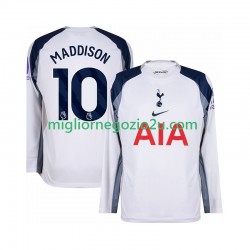 Maglia Tottenham Hotspur Maddison 10 Uomo Casa Divisa 2025-2026 Manica Lunga