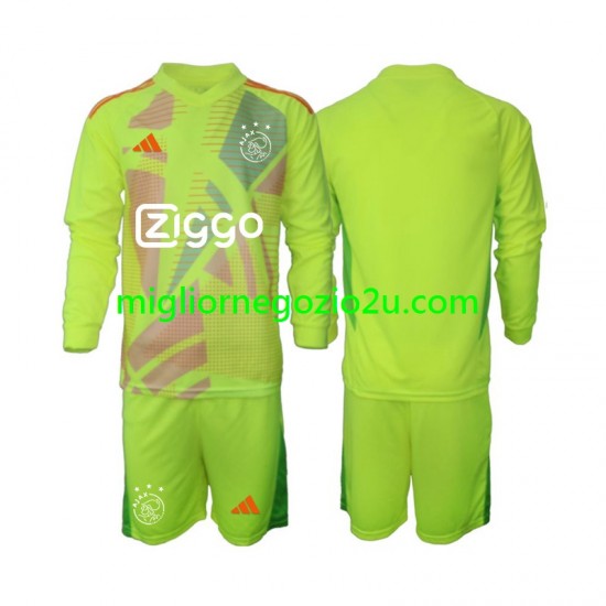 Maglia AFC Ajax Portiere Bambino Terza Divisa 2024-2025 Manica Lunga