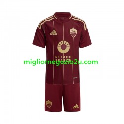 Maglia AS Roma Bambino Casa Divisa 2024-2025 Manica Corta