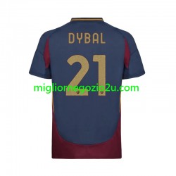 Maglia AS Roma Paulo Dybala 21 Uomo Terza Divisa 2024-2025 Manica Corta