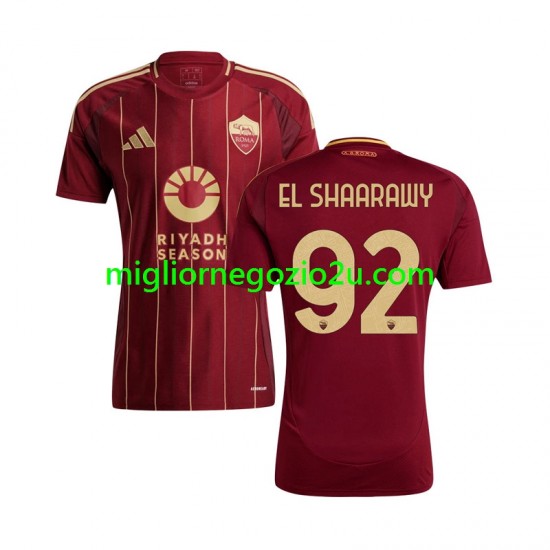 Maglia AS Roma Stephan El Shaarawy 92 Uomo Casa Divisa 2024-2025 Manica Corta