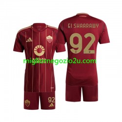 Maglia AS Roma Stephan El Shaarawy 92 Bambino Casa Divisa 2024-2025 Manica Corta