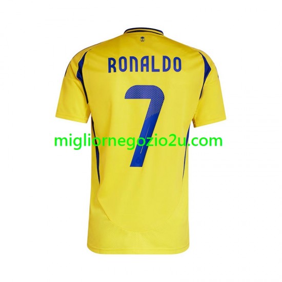 Maglia Al Nassr Cristiano Ronaldo 7 Uomo Casa Divisa 2024-2025 Manica Corta