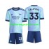 Maglia Arsenal Calafiori 33 Bambino Terza Divisa 2024-2025 Manica Corta