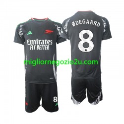 Maglia Arsenal Odegaard 8 Bambino Trasferta Divisa 2024-2025 Manica Corta