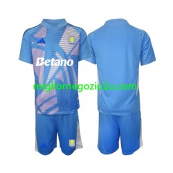 Maglia Aston Villa Portiere Bambino Terza Divisa 2024-2025 Manica Corta